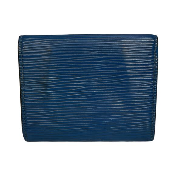 Louis Vuitton Epi Toledo Blue Viennois Wallet 1996 Made in Spain - Picture 3 of 15